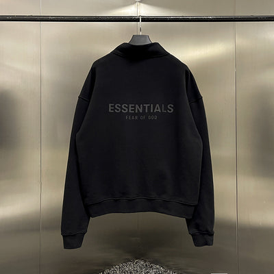 ESSENTIALS Half Zip Logo Sweatshirt